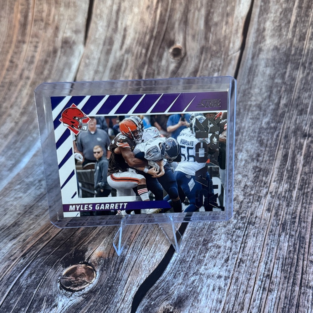 2024 Score Sack Attack Myles Garrett No. 8 Football Trading Card Item #PHK2416